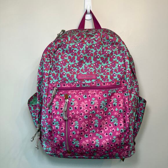 Vera Bradley Lighten Up Ditsy Dots Floral Print Backpack Bag - Picture 1 of 16